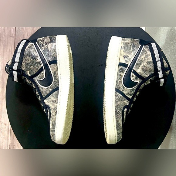 RARE Nike Vandal Hi LX Black/Black/Summit White Sneakers Shoes - Picture 7 of 10